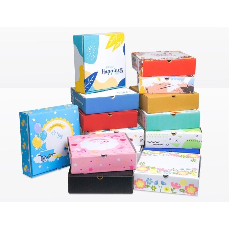 

Gift Box Hampers Uk 24x24x7 Cm ,Box pizza motif/Box Hampers/Box online shop