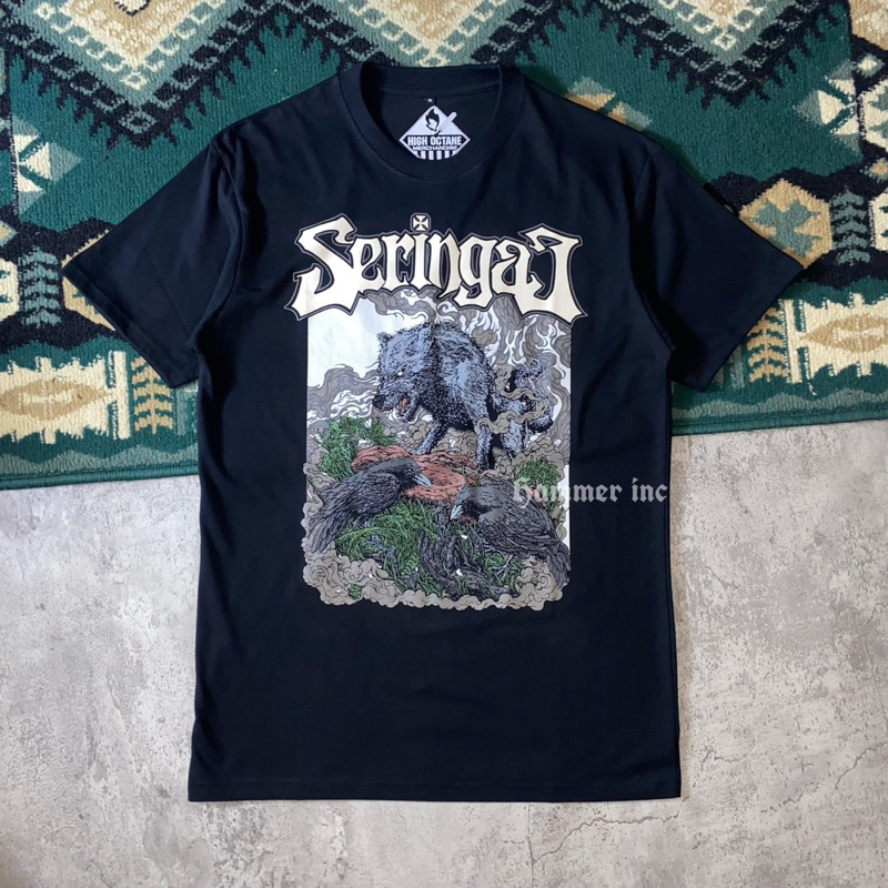 Original kaos band SERINGAI | Wolf Crows