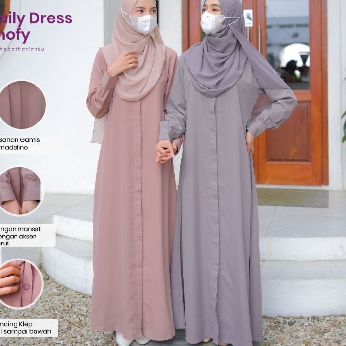 Terlaris Irnanda Gamis Shofy Original Gamis Polos Bahan Madeline Premium Gamis Polos Viral