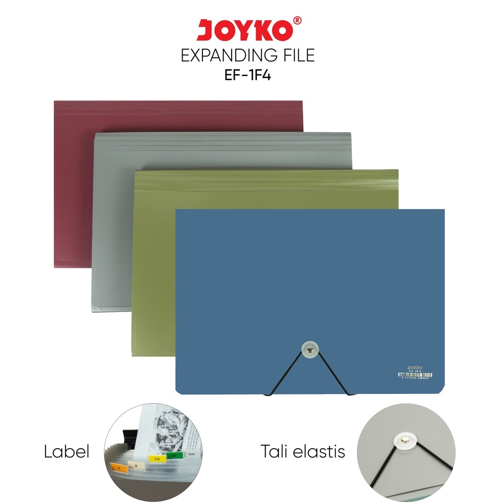 

Best produk Expanding File Map Harmonika Joyko EF1F4 Folio 13 Pocket ECI