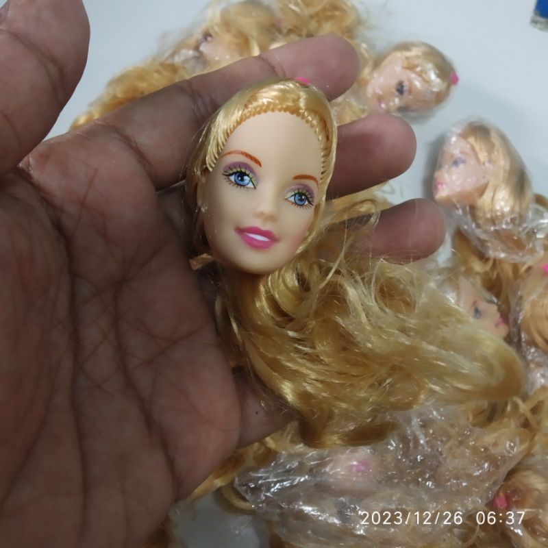 head Barbie kepala boneka Barbie