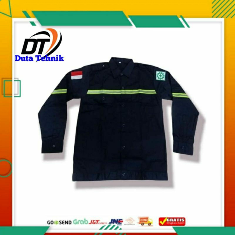Baju WEARPACK KEMEJA SAFETY LENGAN PANJANG/KEMEJA PROYEK/KEMEJA LENGAN PANJANG PRIA