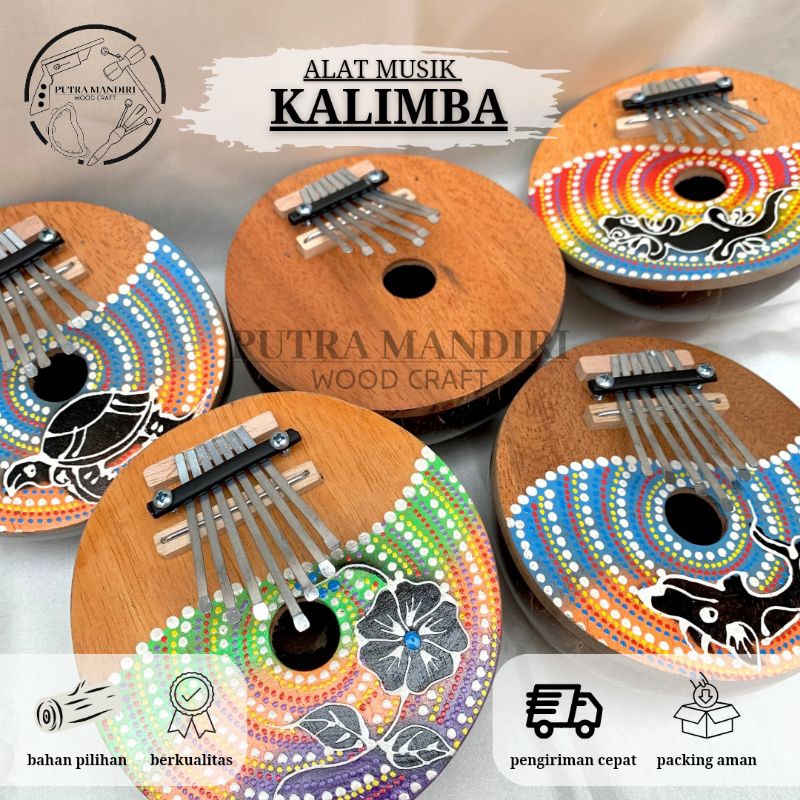 Kalimba Piano Jari Alat Musik Karimba Batok Kayu Tradisional Alat Musik Tradisional Kalimba
