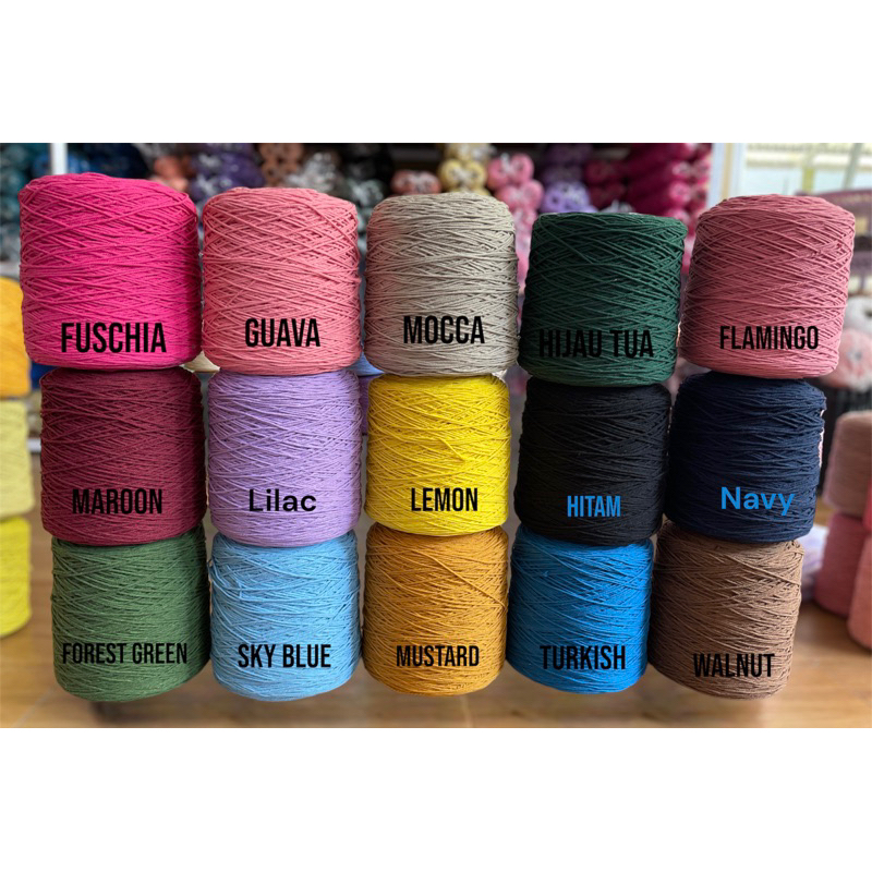 Benang macrame/rajut size 2mm