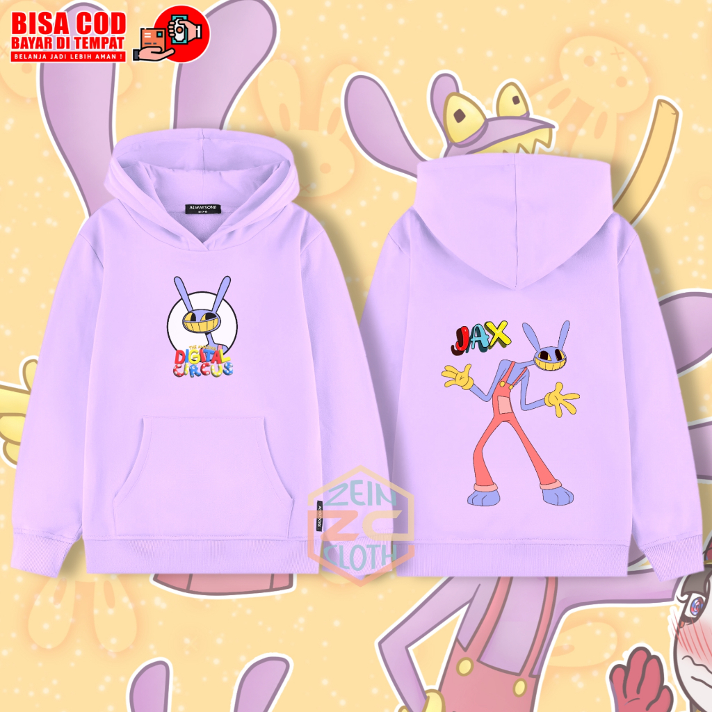 Jaket Hoodie Anak Jax Digital Circus / Hoodie Anak The Amazing Digital Circus