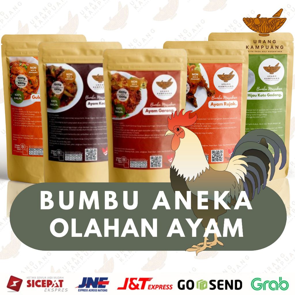 

Bumbu Masakan Aneka Olahan Ayam Non MSG & Pengawet Urang Kampuang Food