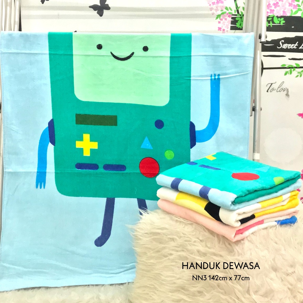 TB - Handuk Mandi Dewasa Remaja 75x140 Handuk Besar Katun Karakter Import Murah NN3