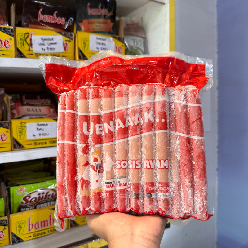 

Belfoods uenak sosis panjang 1kg