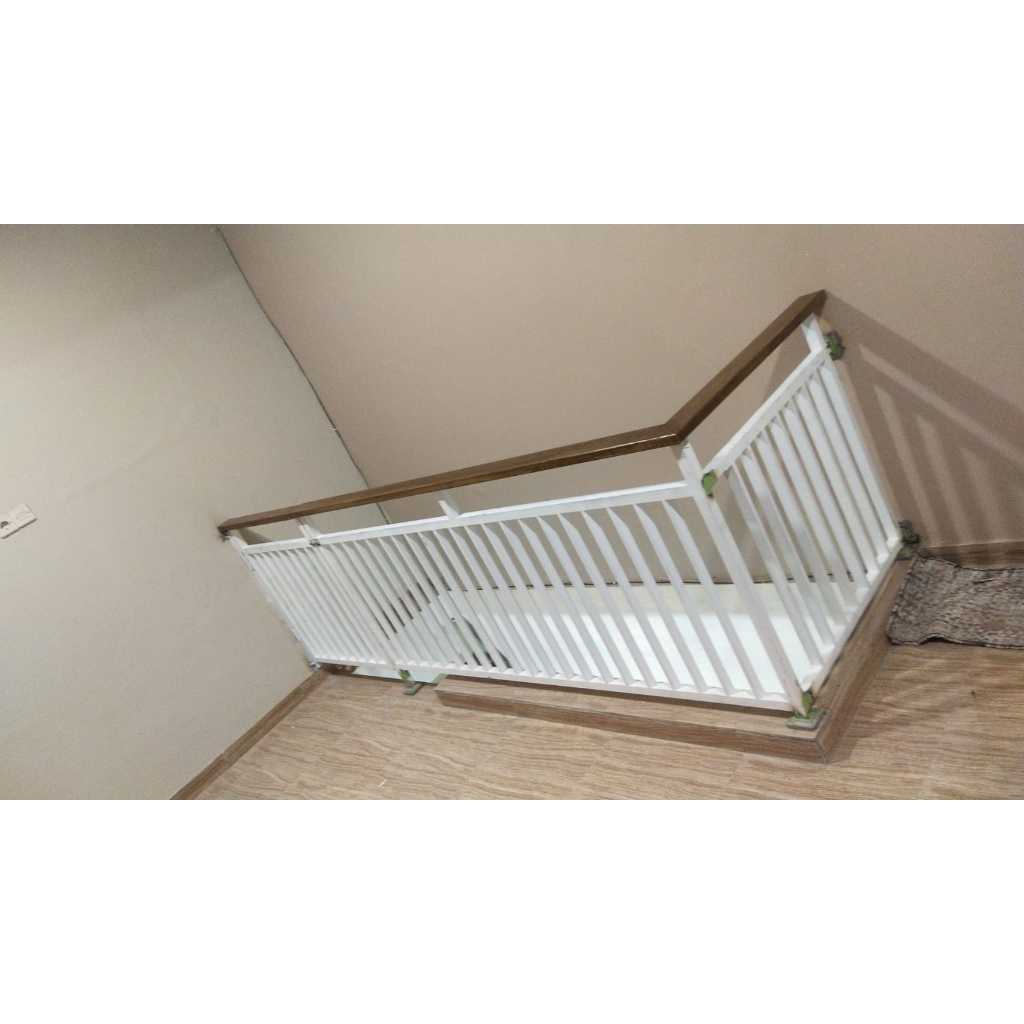 Railing balkon minimalis handrail conwood / Harga railing tangga per meter