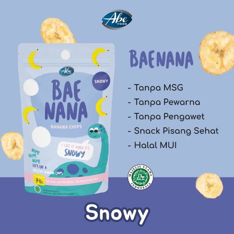 

ABE FOOD BAE NANA BANANA CHIPS SNOWY