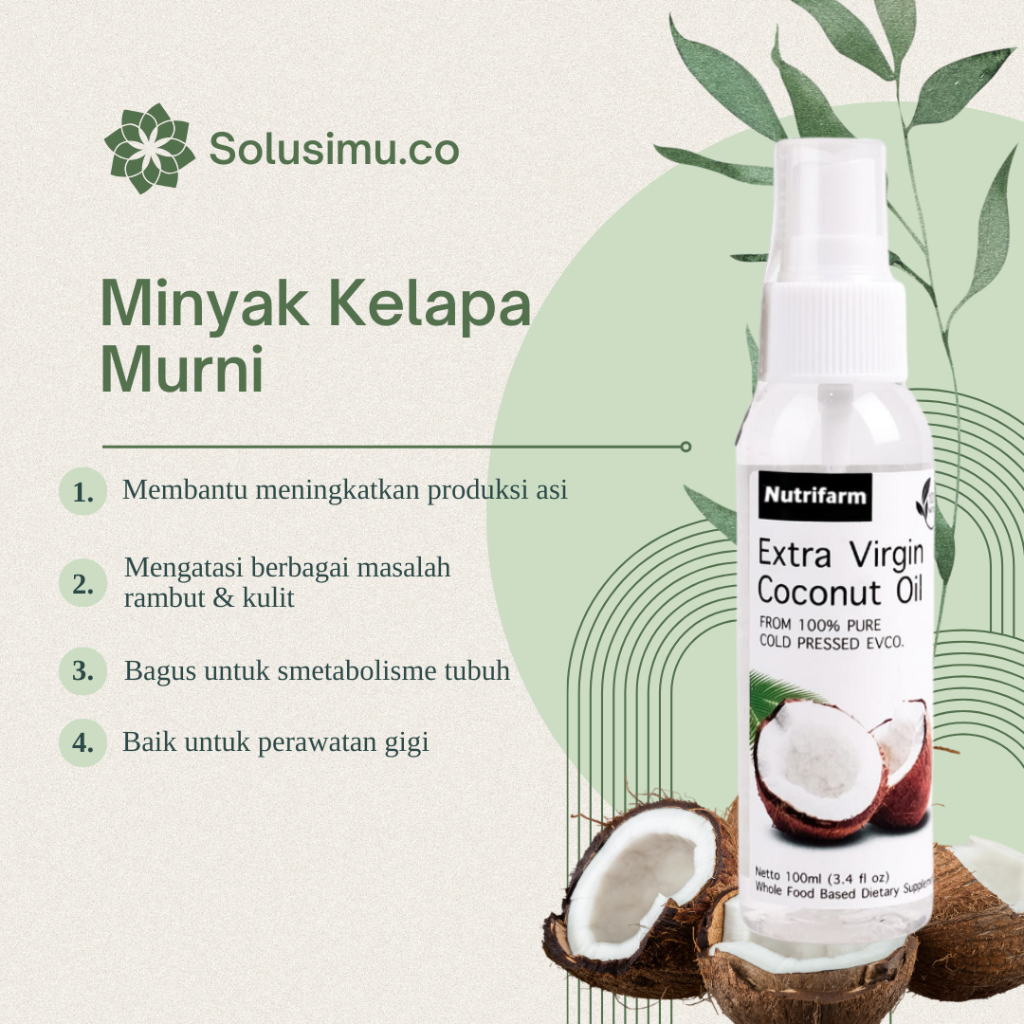 Minyak Kelapa Murni - Minyak VCO Untuk Kecantikan - Minyak Kletik VICO Virgin Coconut Oil SR12 Herbal Tinggi Asam Laurat