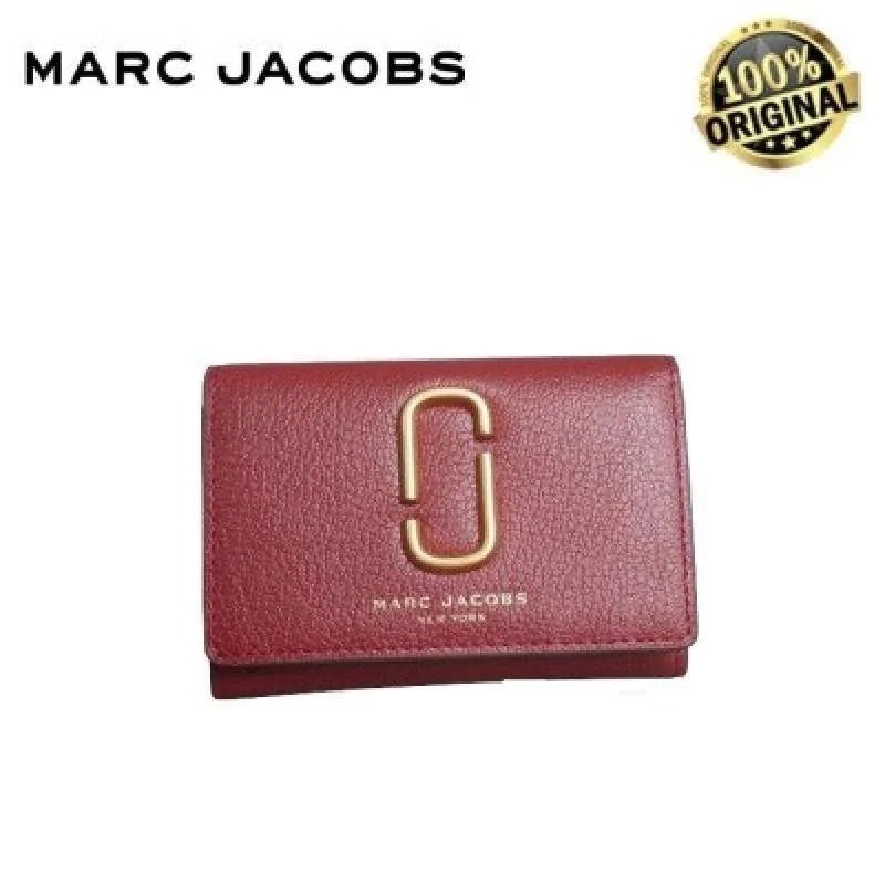 Dompet MJ The Snapshot Compact Wallet Logo Badge Red ORIGINAL