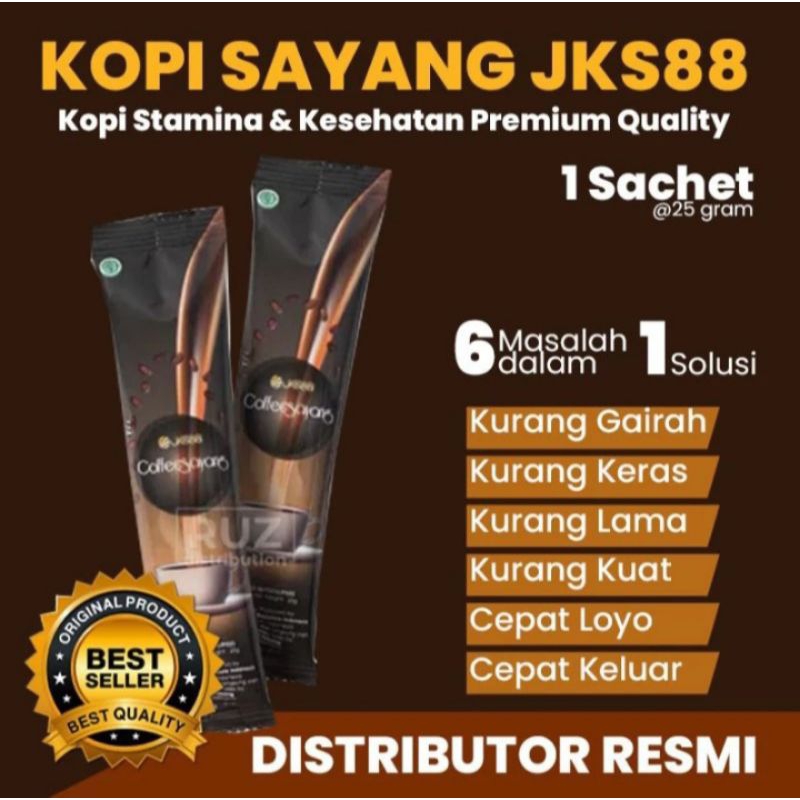 

kopi sayang JKS88 100% original 1box isi ( 5 sachet )