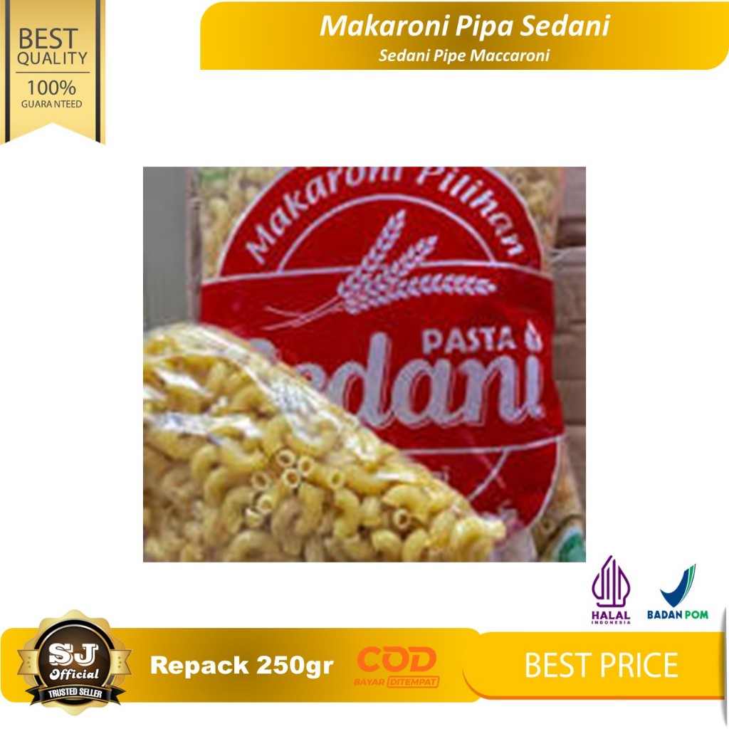 

MAKARONI Pipa Sedani (250gr) / Makroni Mentah / Makaroni Pilihan & Berkualitas