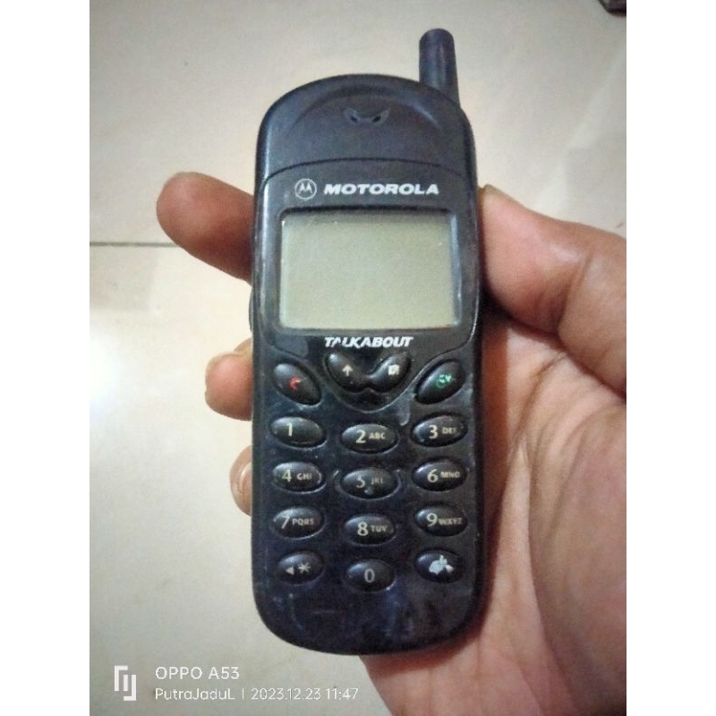 Motorola Talkabout Bahan Gambling Original Mulus Jadul Langka Unik Imut Antena Speaker Bass Stereo J