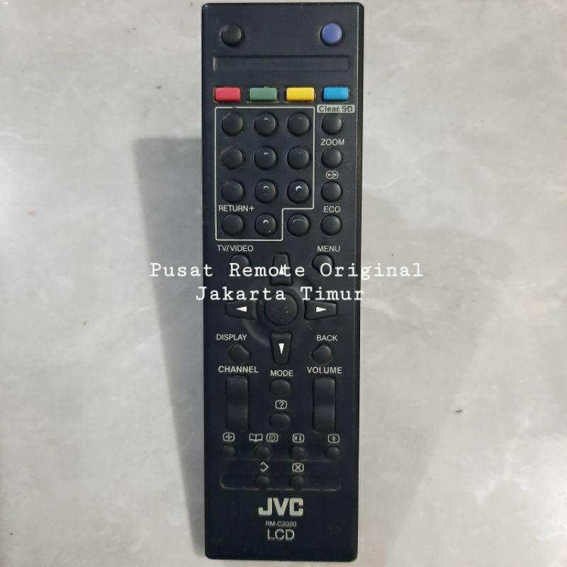 REMOTE REMOT TV VIDEO LCD JVC RM-C2020 ORIGINAL