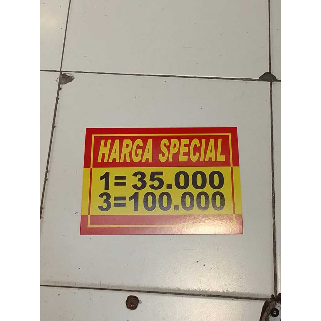 

Kertas Tulisan Harga Bandrol / Name Tag Harga Jualan / Kertas Obral Harga Jualan