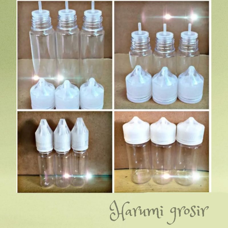 Botol Plastik 30ml | Botol Eseen Plastik 30ml | Botol Bibit Parfum 6 PCS