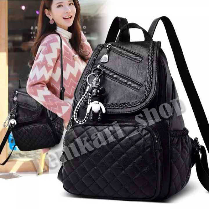 Tas Ransel Wanita Bordir / Tas Wanita Kekinian / Tas Kepang