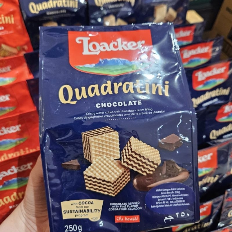 

QH Loacker Quadratini 250gr