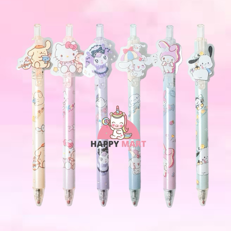 

Pulpen motif sanrio Gen 5 kuromi / melody / cinnamoroll