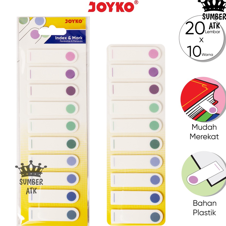 

Best Seller Index Mark Penanda Pembatas Joyko IM64 Plastik