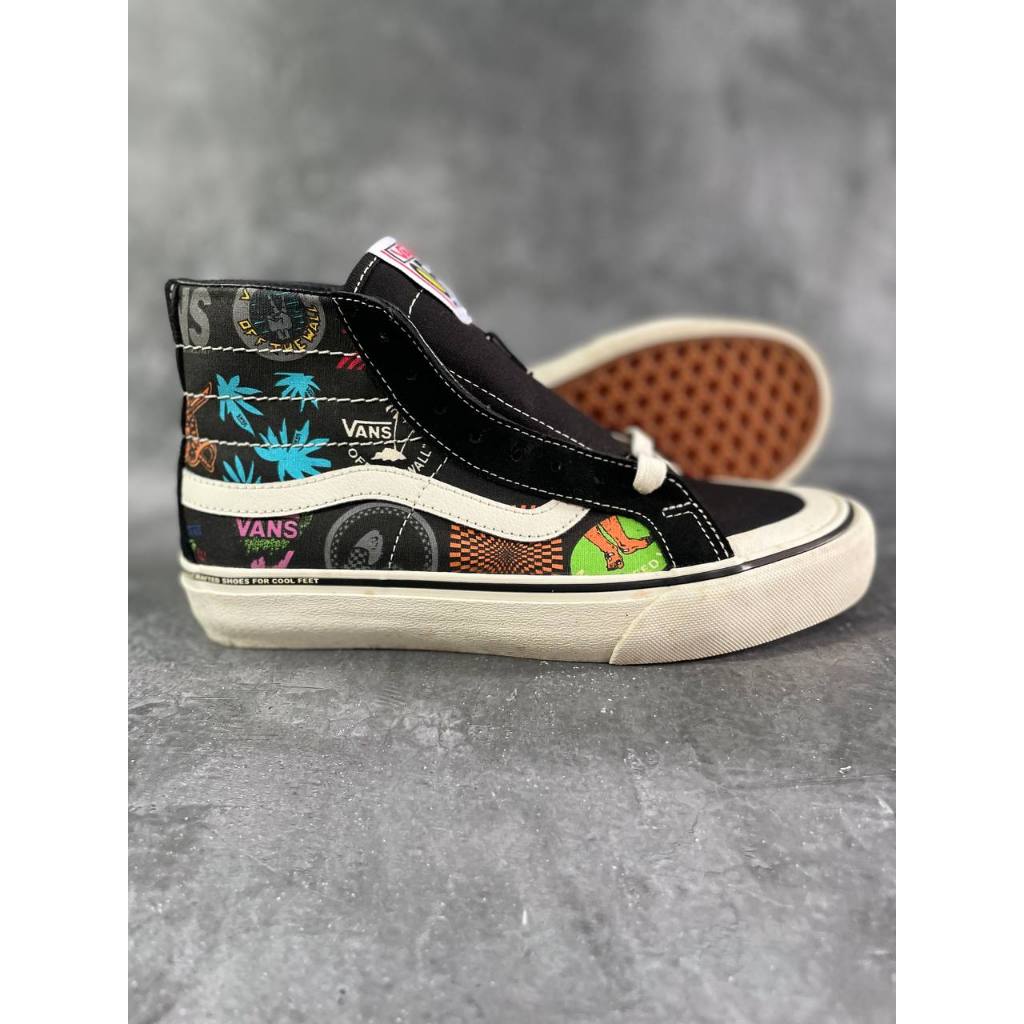 Vans Sk8 HI 138 Decon SF Black/Multi Original Resmi Navya