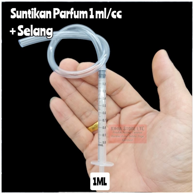 SUNTIKAN PARFUM 1 ML + SELANG / SYRINGE + SELANG ( SUNTIKAN + SELANG ) / SUNTIKAN PARFUM FREE SELANG