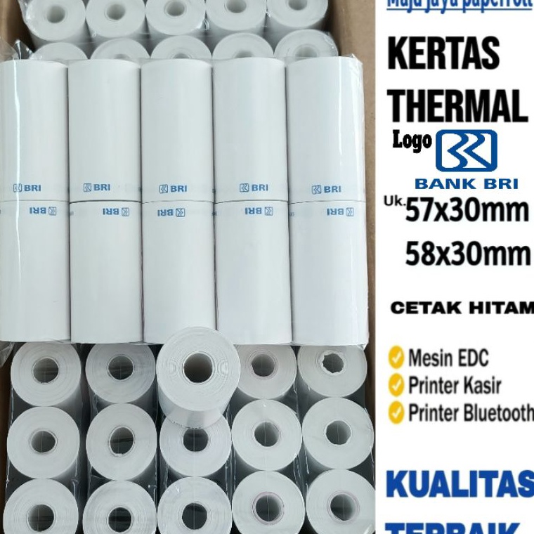 

New event KERTAS THERMAL EDC LOGO BANK BRI PAKET 1 ROLL1 PACK