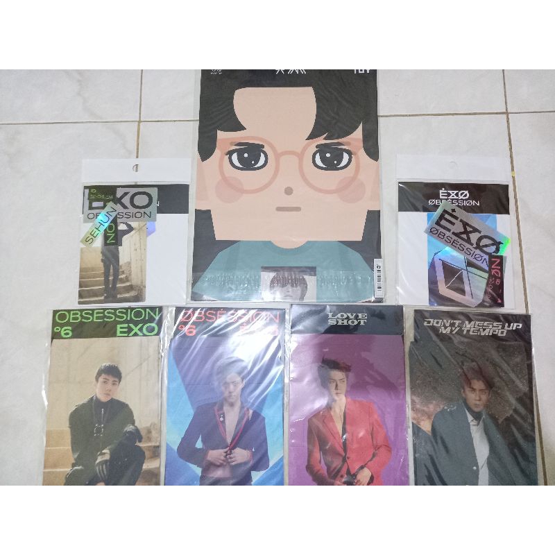 BUNDLE Exo Sehun Paper Toy, Deco Sticker Obsession, and Paper Standee