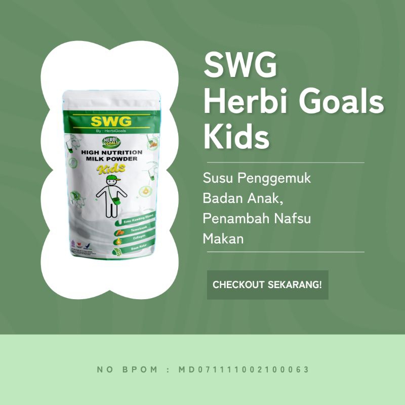 Super Weight Gain / Herbi Goals Kids / Susu Penambah Berat Badan Anak / Penambah Nafsu Makan