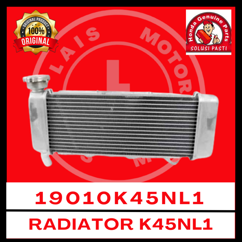 Radiator K45NL1 CB150X, CBR150R 19010K45NL1 Original AHM