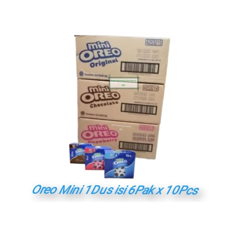

Oreo Mini 1 Dus / Karton isi 6 Pak x 10 Pcs 20,4 gram
