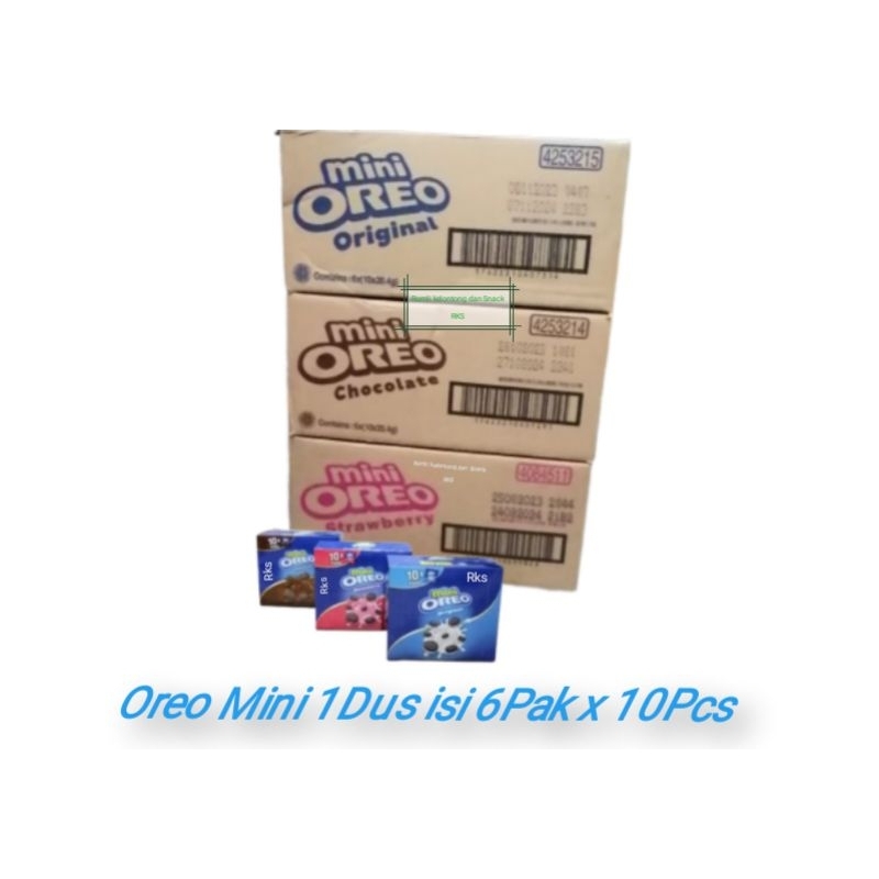 

Oreo Mini 1 Dus / Karton isi 6 Pak x 10 Pcs 20,4 gram