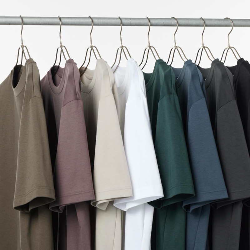 Uniqlo Airism Cotton Oversized Crew Neck Tshirt