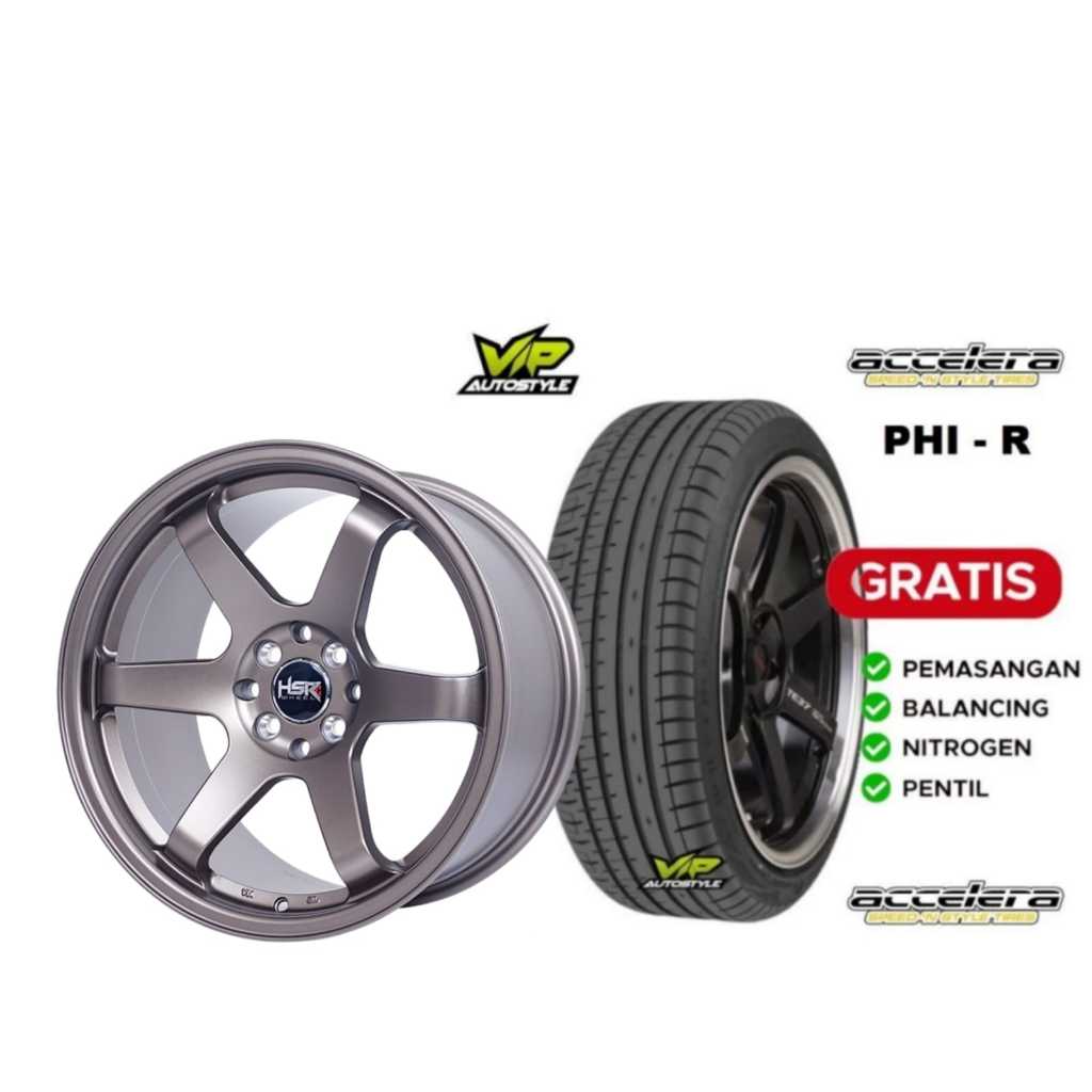 Pelek Mobil R17 Velg City Hatcback Avanza Xenia Kijang Ring 17 HSR Tokyo PLus Ban - Free Ongkir