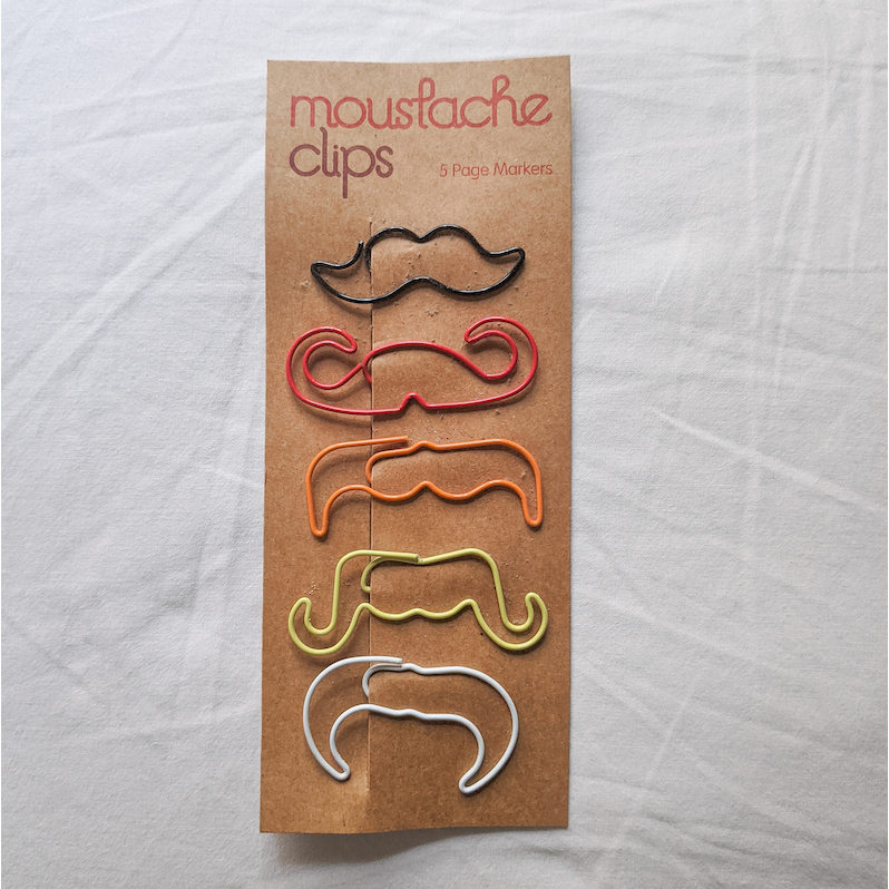 

Moustache Clips – Pembatas Buku Besi