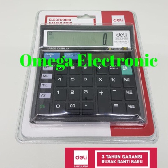 

Deli Calculator Check Correct Desktop Kalkulator Meja Office BUKAN CT512 CT 512