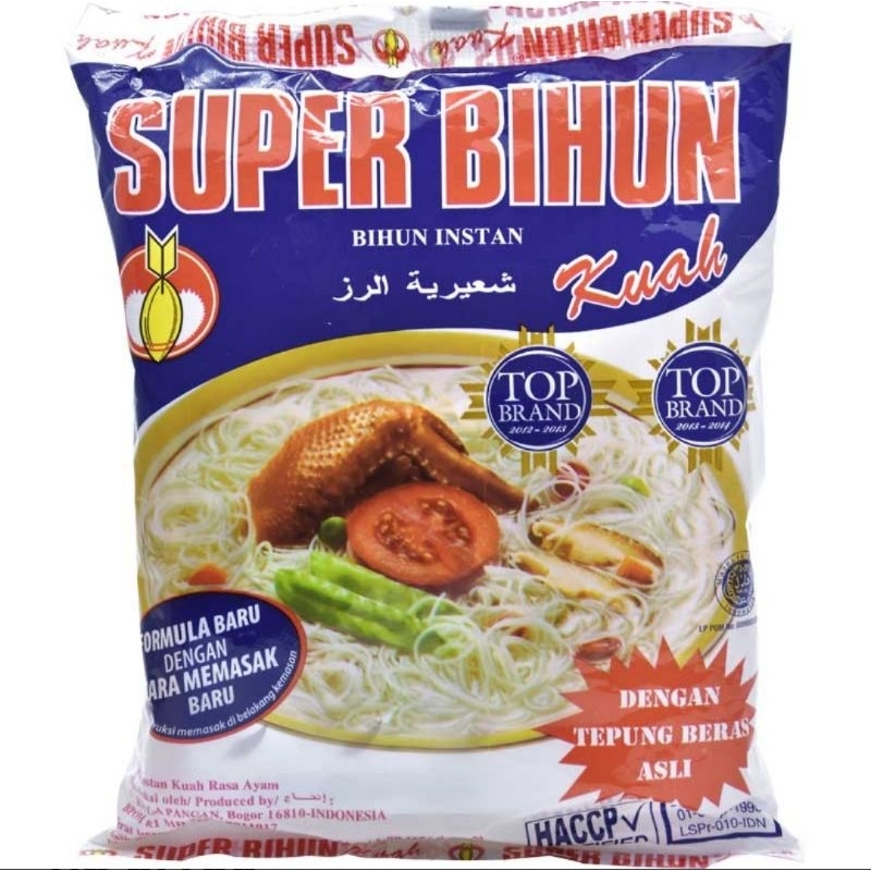 

Super Bihun Instan Rasa Kuah Ayam isi 51 gram