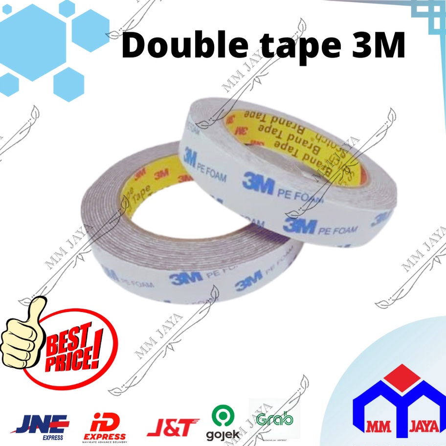 

Stok Banyak Doue Tape 3m PE Foam 16 T 2mm X 4M Doue Tape Lem Bolak balik