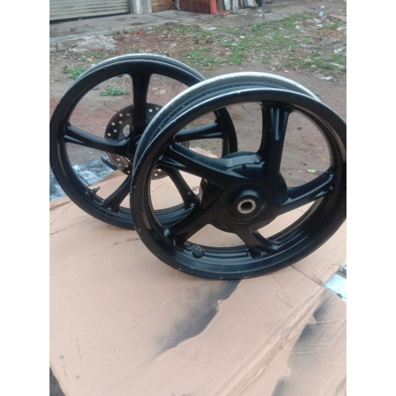 Velg pelek depan belakang set tapak lebar. Fino fi. 115cc X.ride. 115 cc 54P. pnp mio j mio gt soul 