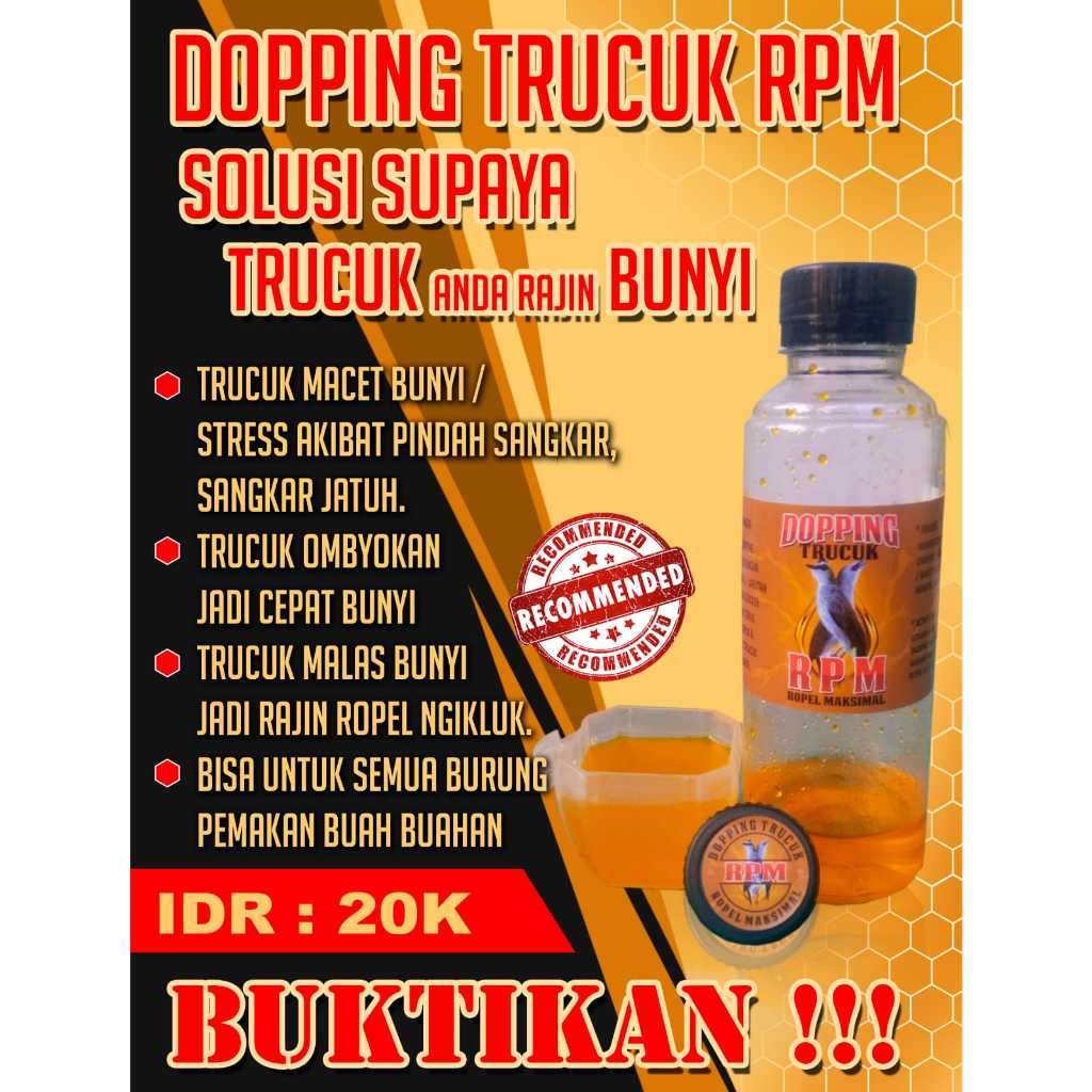 RPM DOPING TRUCUK PENGGACOR BURUNG TRUCUK KUTILANG DAN BURUNG PEMAKAN BUAH LAINNYA