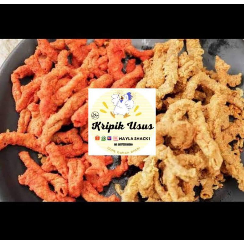 

Kripik Usus Ayam Crispy Jagung Bakar 250gr NAYLA SNACK Enak,Halal,dan Sehat