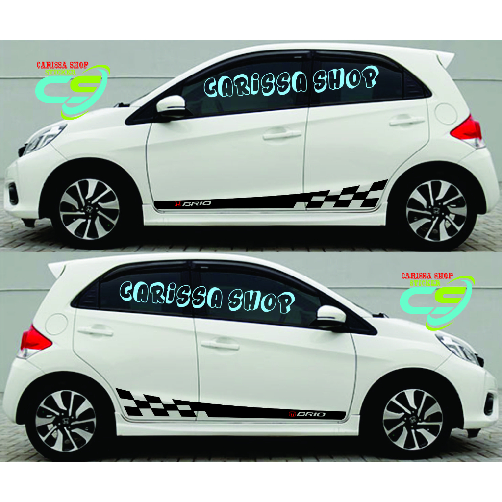 Stiker Mobil Brio Stiker Striping List Mobil Honda Brio Stiker Body Samping Mobil Honda Brio Terbaru