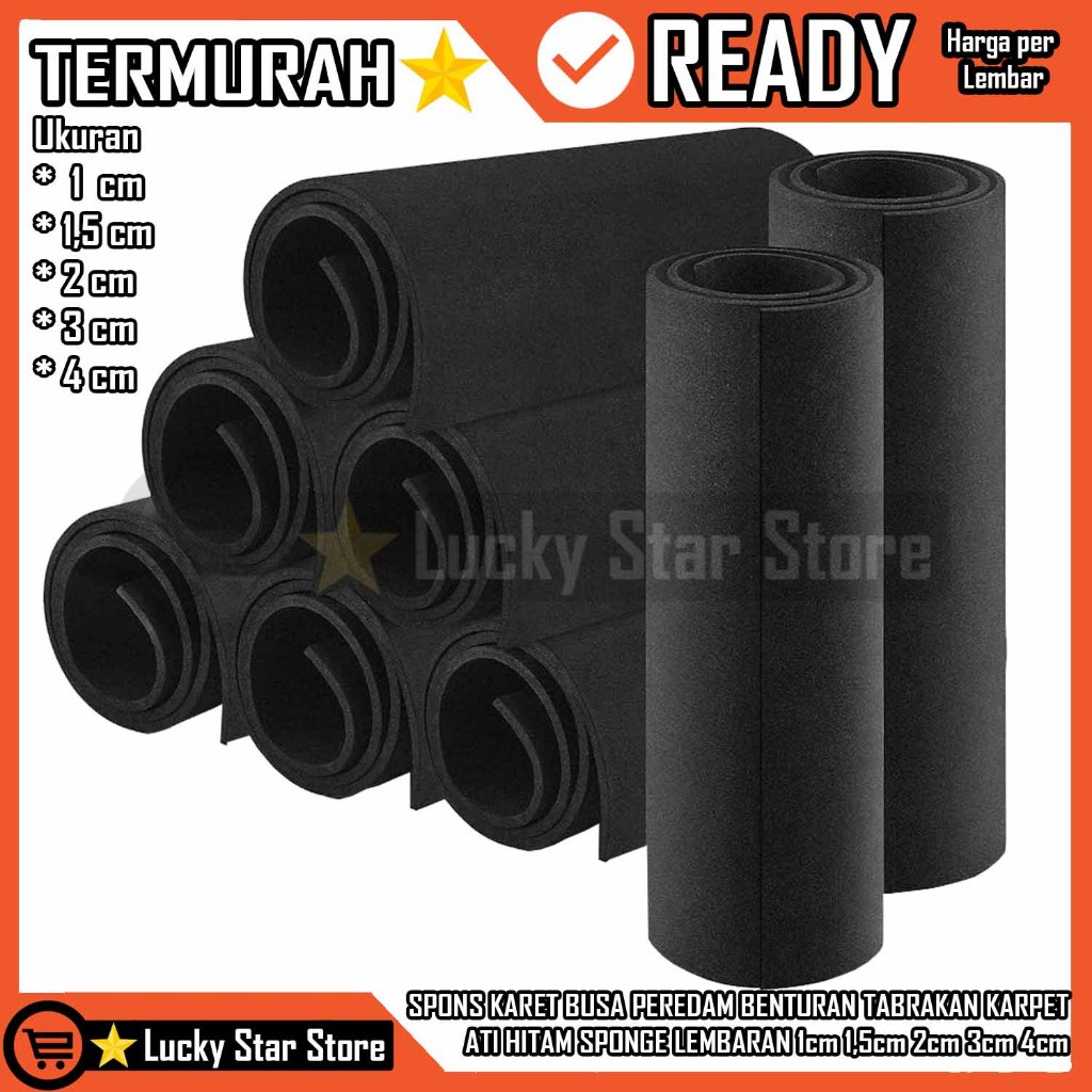[Kargo] BUSA ATI EVA SPONS KARET TEBAL 1cm 1,5cm 2cm 3cm 4cm PEREDAM BENTURAN TABRAKAN KARPET SPON K
