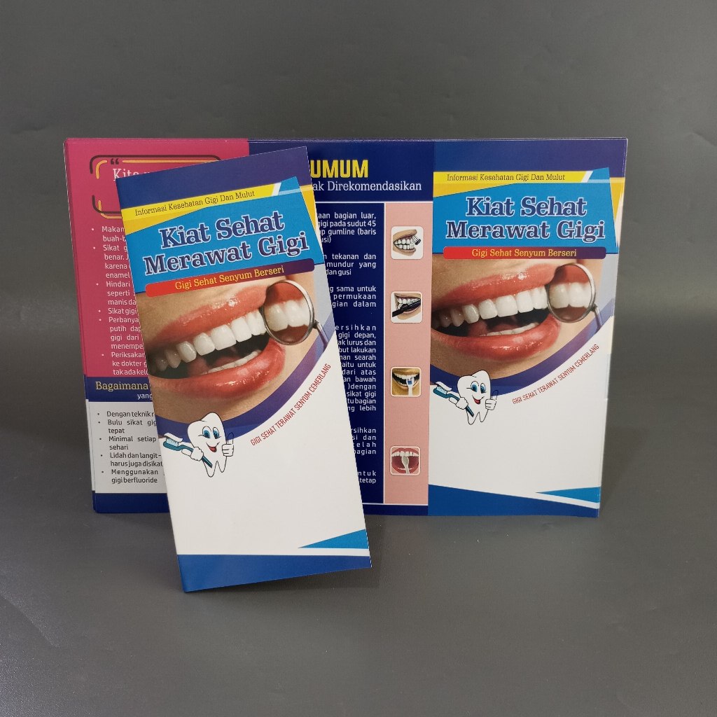 Leaflet/brosur Kiat Sehat merawat Gigi, Leaflet/brosur dokter gigi, Leaflet/brosur Kesehatan gigi