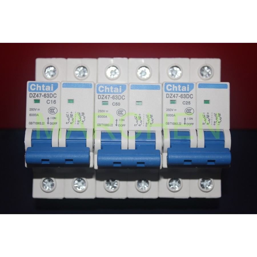 MCB DC 2P 16A-25A-50A