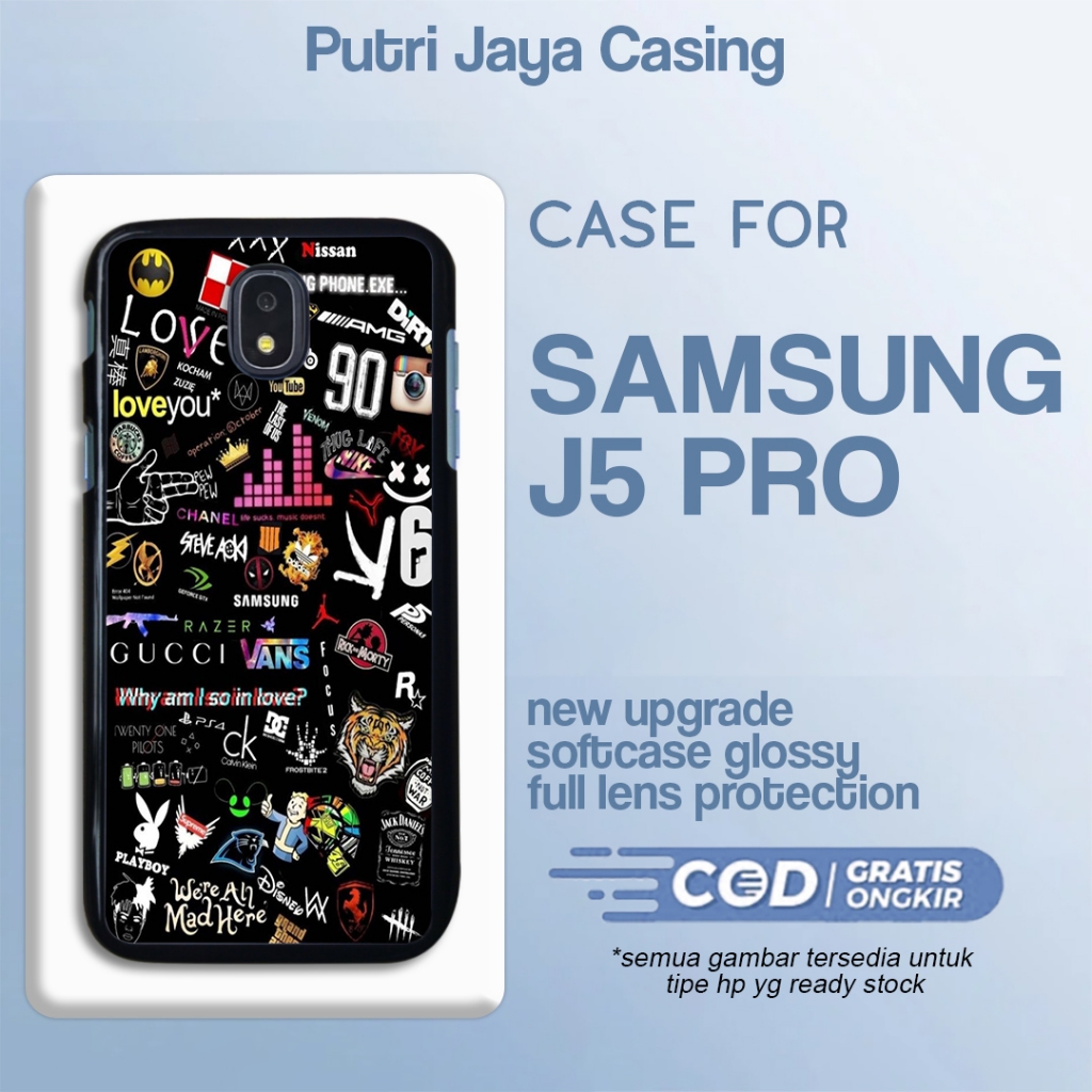 case samsung j5 pro motif terbaru aesthe black 06 hitam casing estetik keren cute cewek cowok premiu