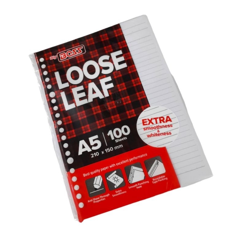 

ISI BINDER A5 ISI 100 LEMBAR/ LOOSE LEAF A5 ISI 100 LEMBAR, ISI BINDER BIG BOSS