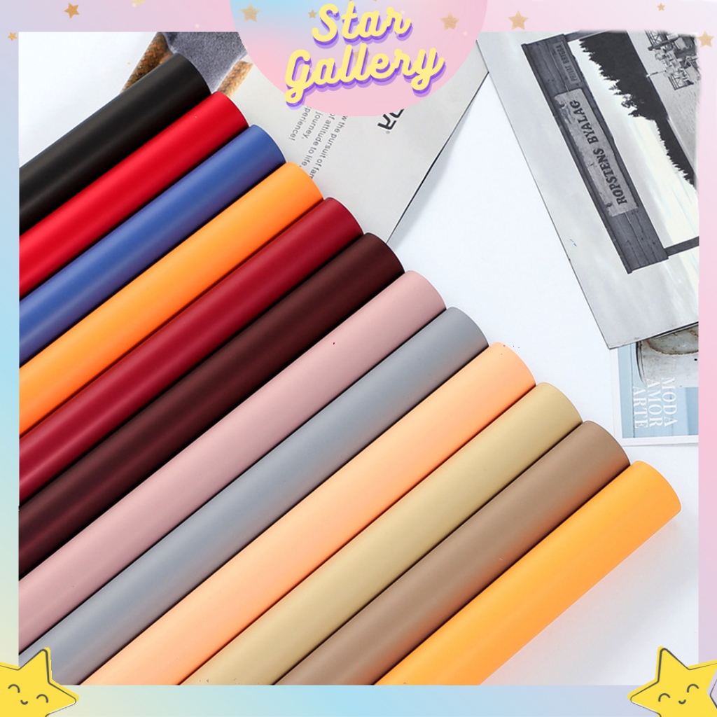 Kertas Bunga Buket Doff Full Color Flower Wrapping Paper Cellophane Kertas Buket Florist KB6089
